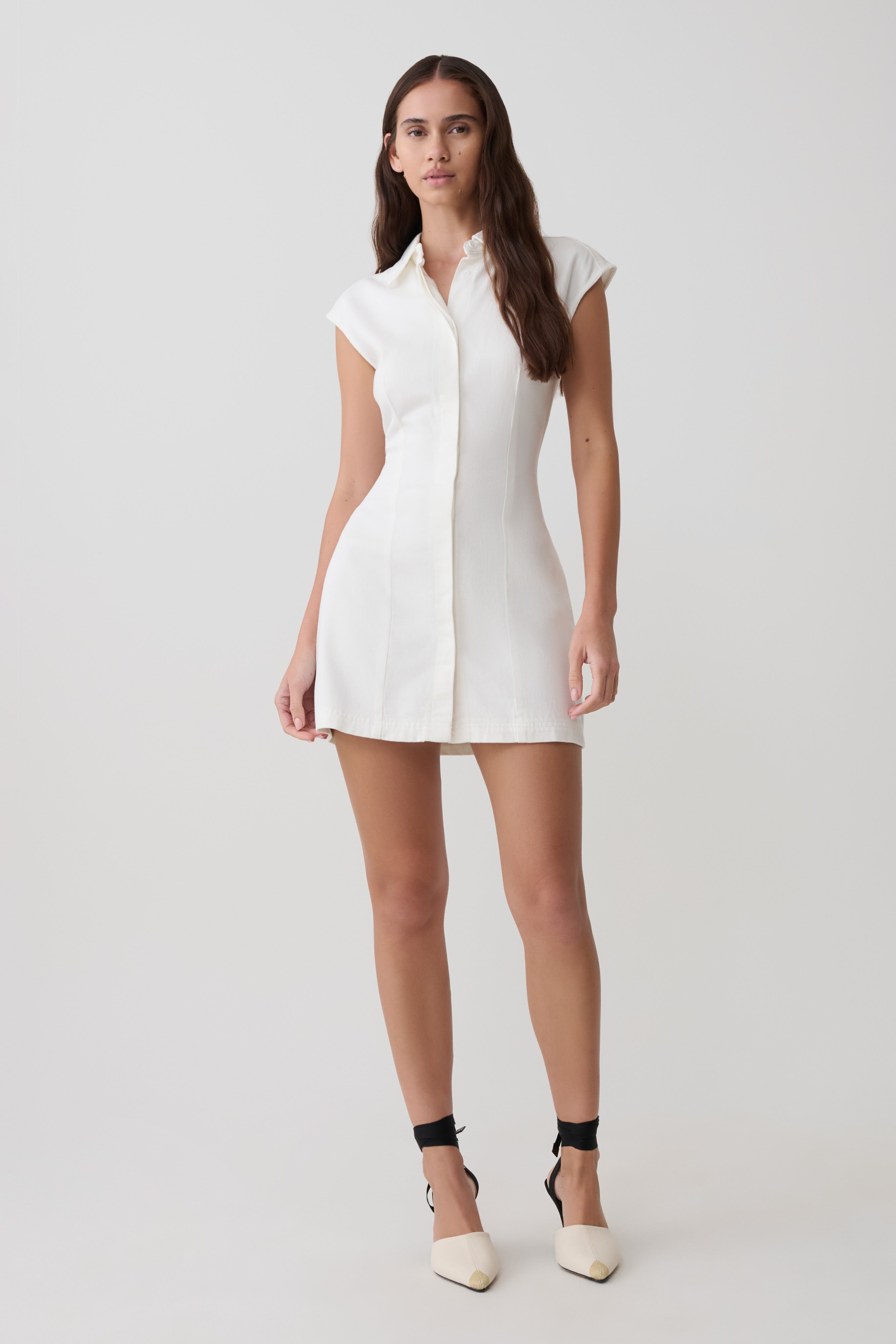 Sheriden Collared Mini Denim Dress