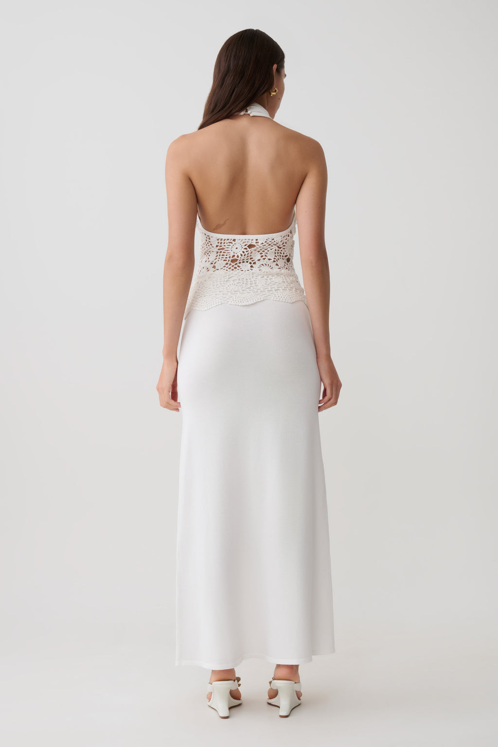 Tessie Knit & Crochet Maxi Dress