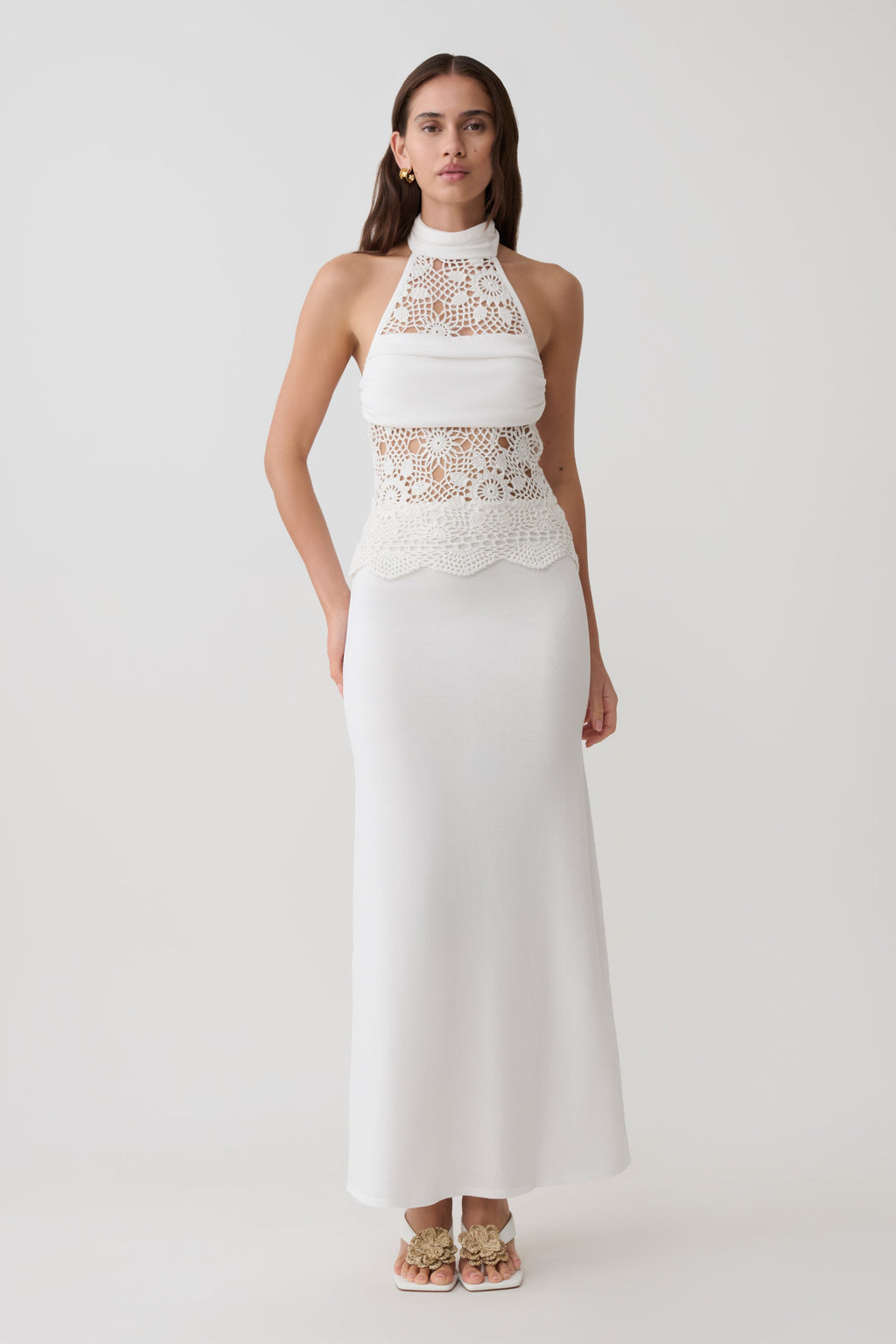 Tessie Knit & Crochet Maxi Dress