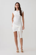 Freida Knit Mini Dress With Sash