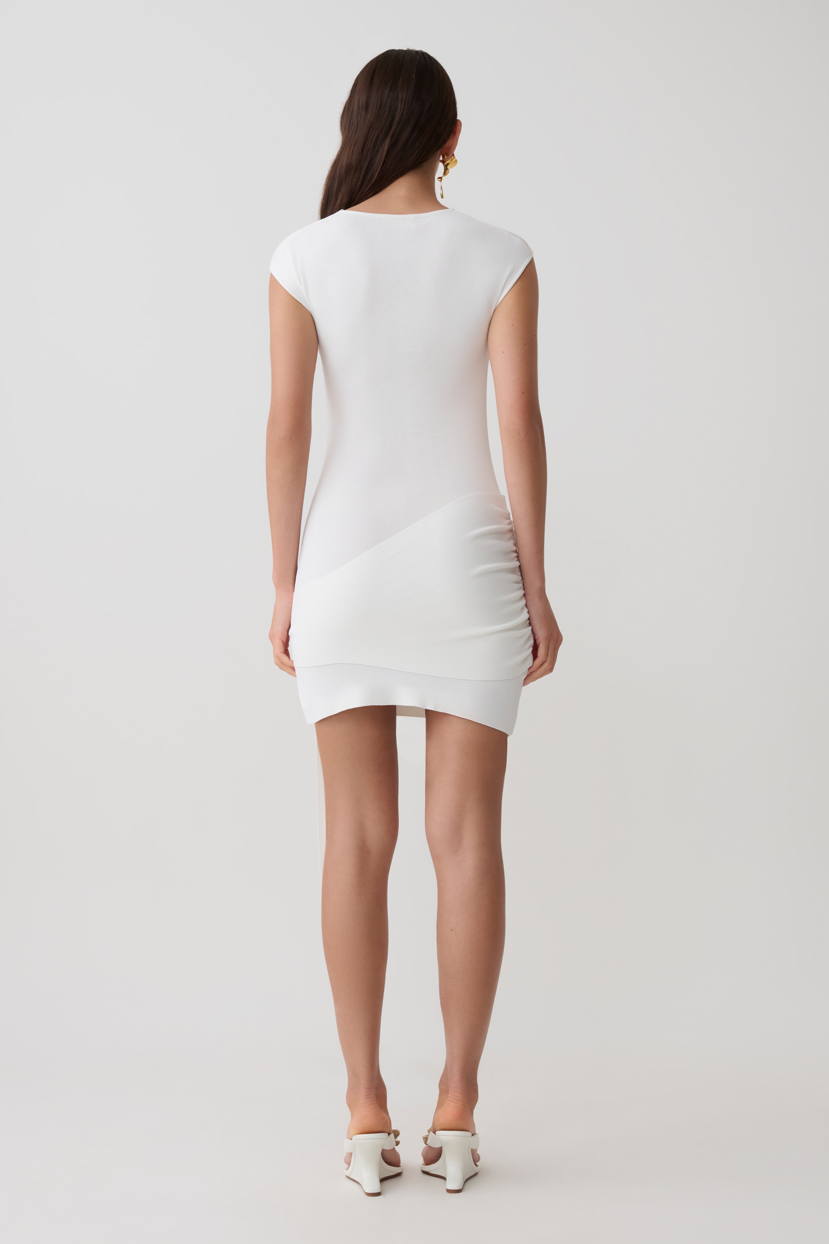 Freida Knit Mini Dress With Sash