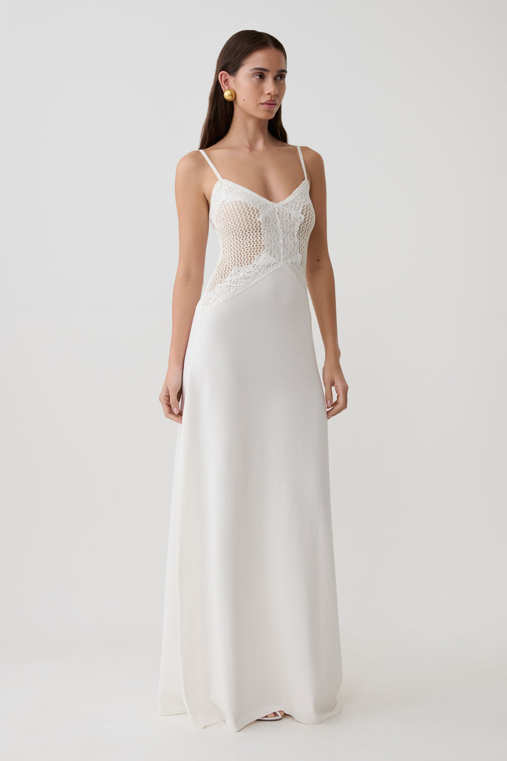 Bray Knit & Lace Maxi Dress