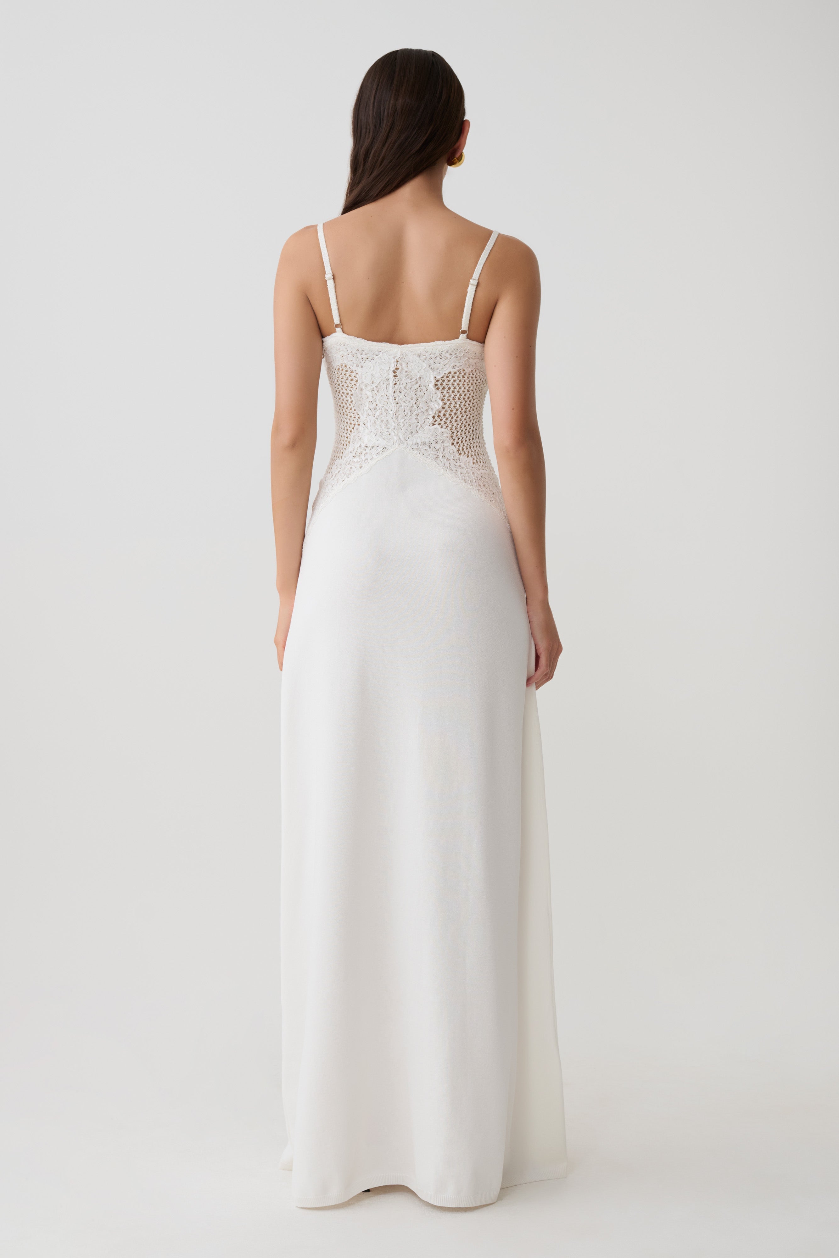 Bray Knit & Lace Maxi Dress