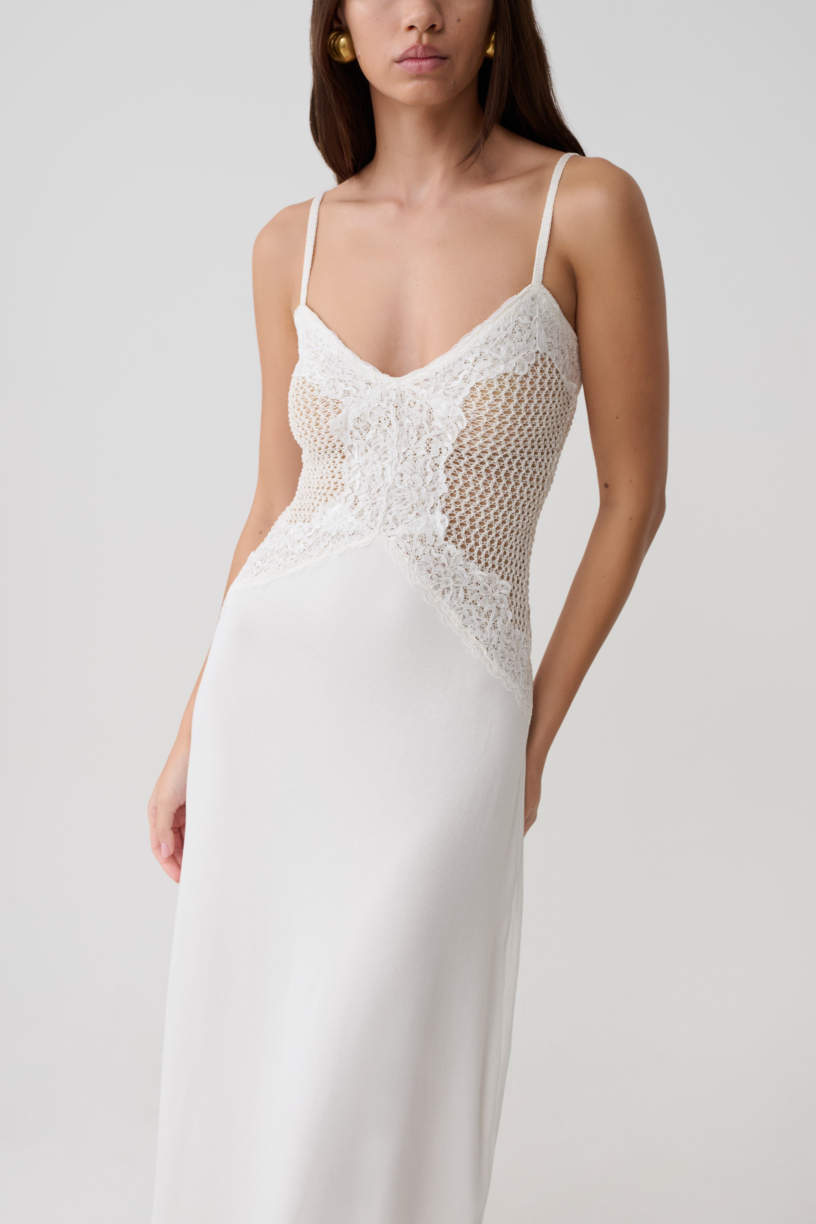 Bray Knit & Lace Maxi Dress