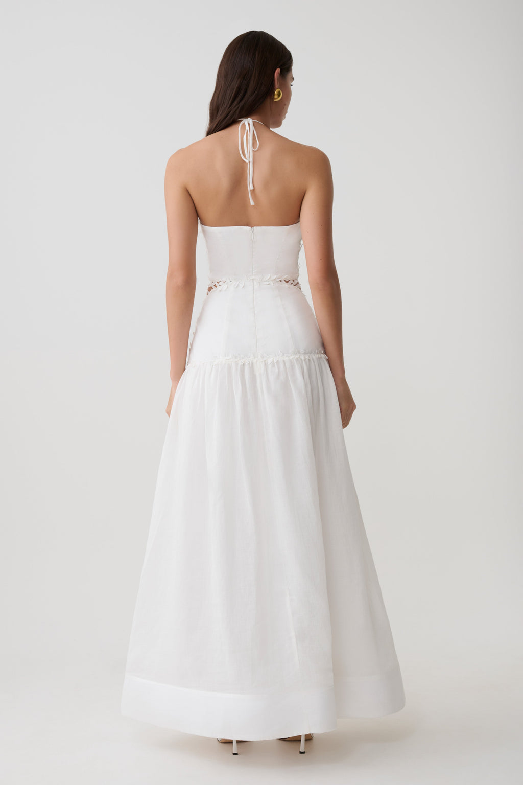 Fiona Linen Halter Maxi Dress