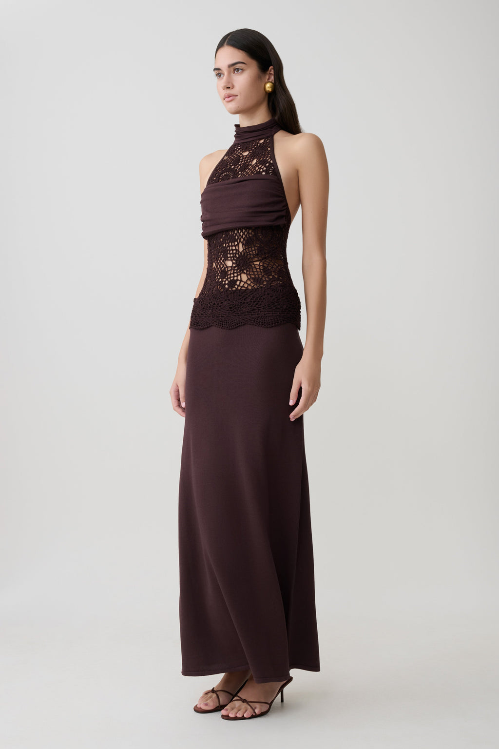 Tessie Knit & Crochet Maxi Dress