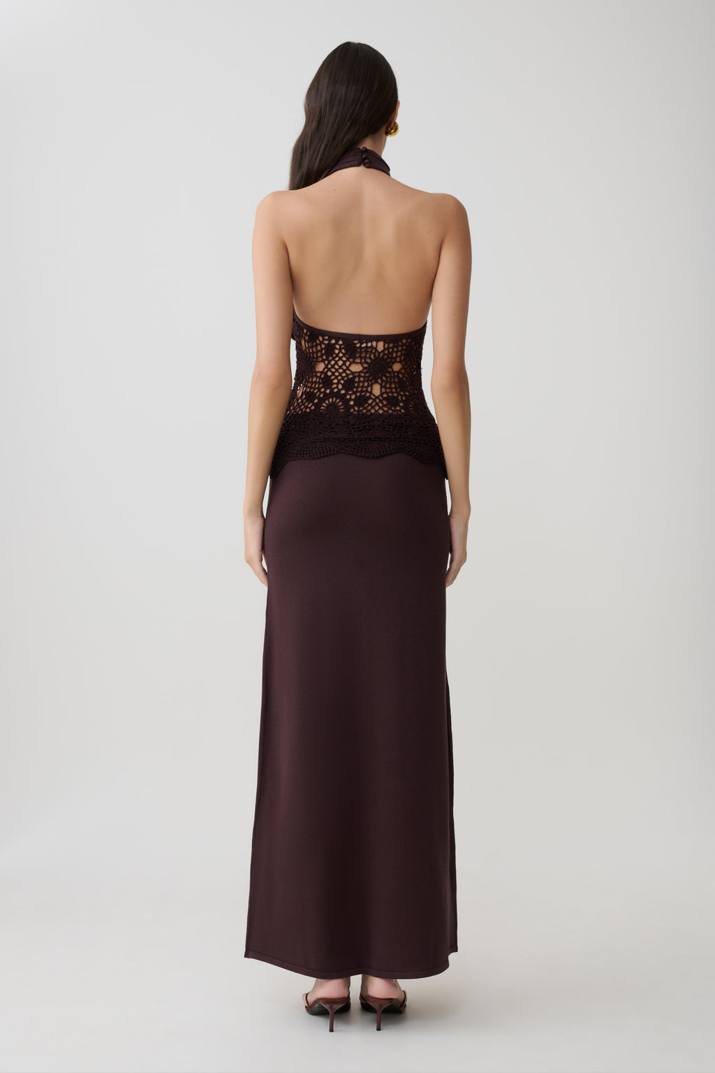 Tessie Knit & Crochet Maxi Dress