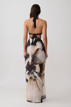 Noa Chiffon Scarf Sarong in Ivory Base Floral Print – Chic&Drifts