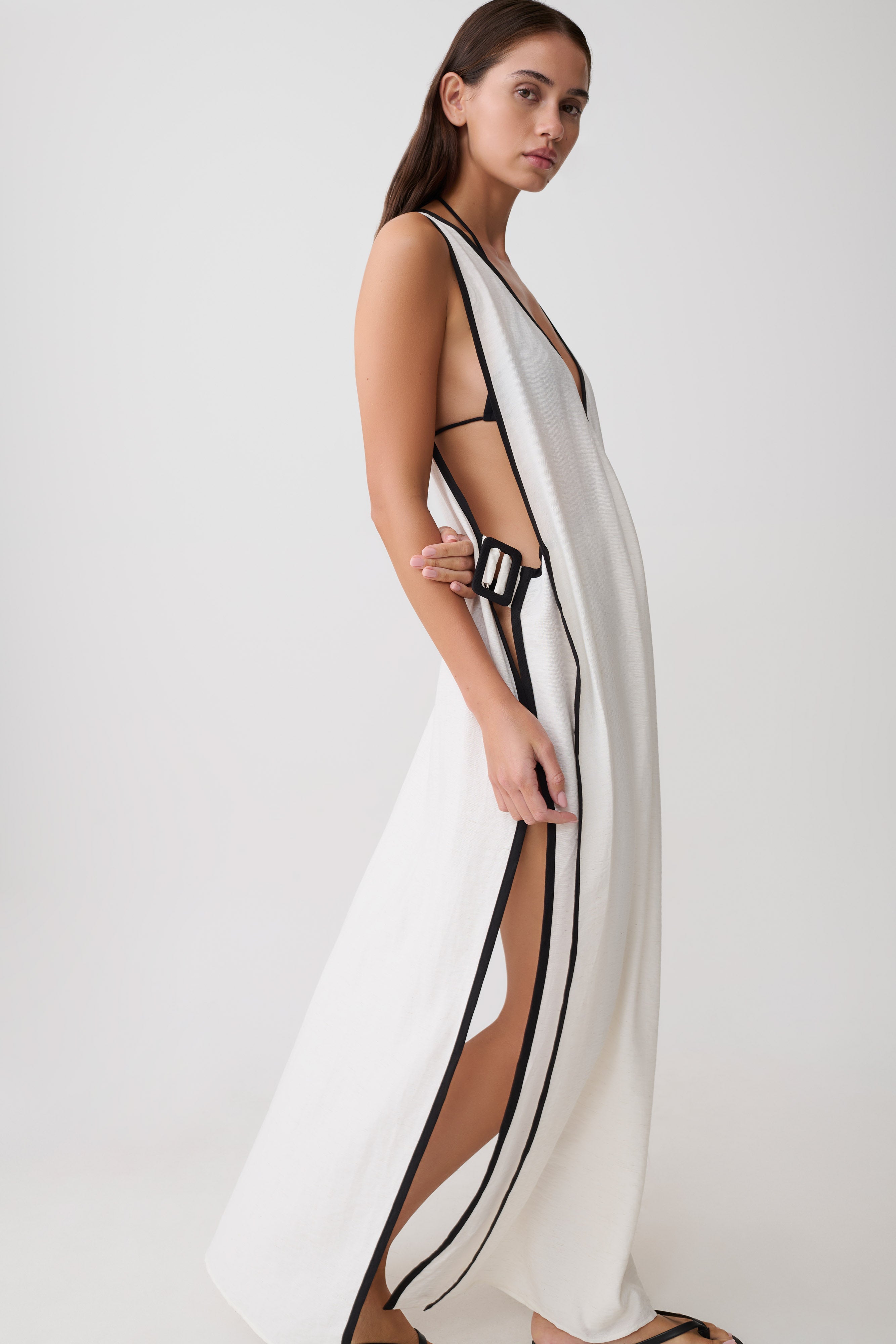 Arcadia Crossover Coverup Maxi Dress
