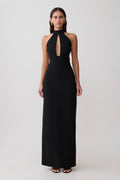 Elan Stretch Crepe Maxi Dress
