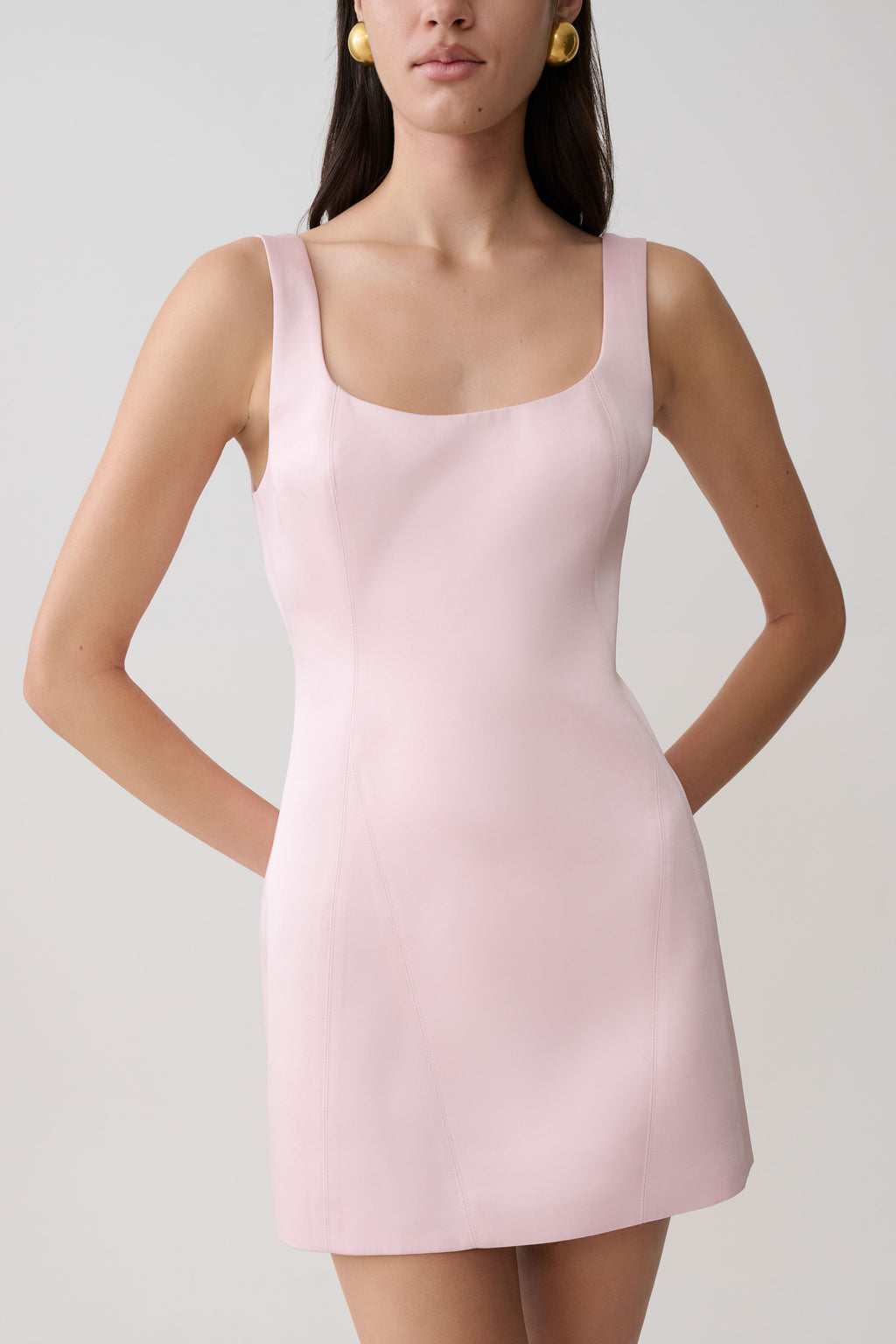 Beth Satin Mini Dress