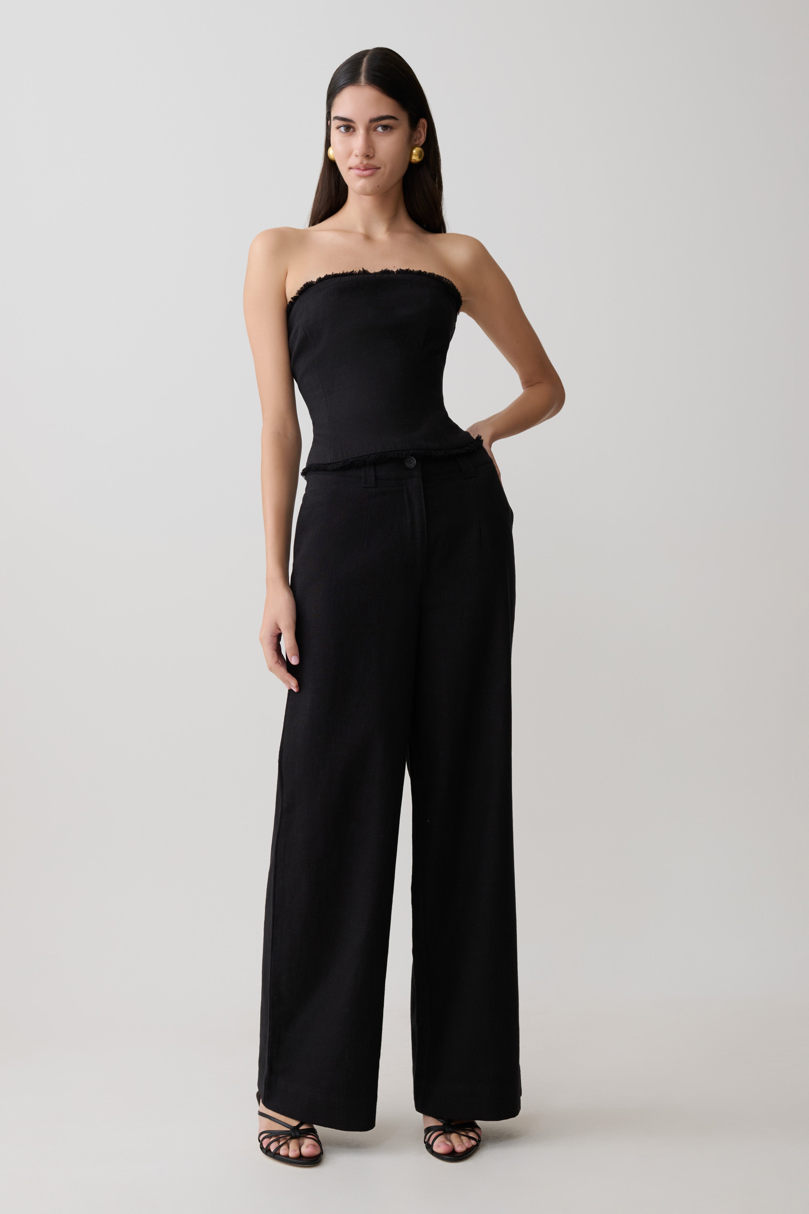 Brielle Straight Leg Pant in Black – Chic&Drifts