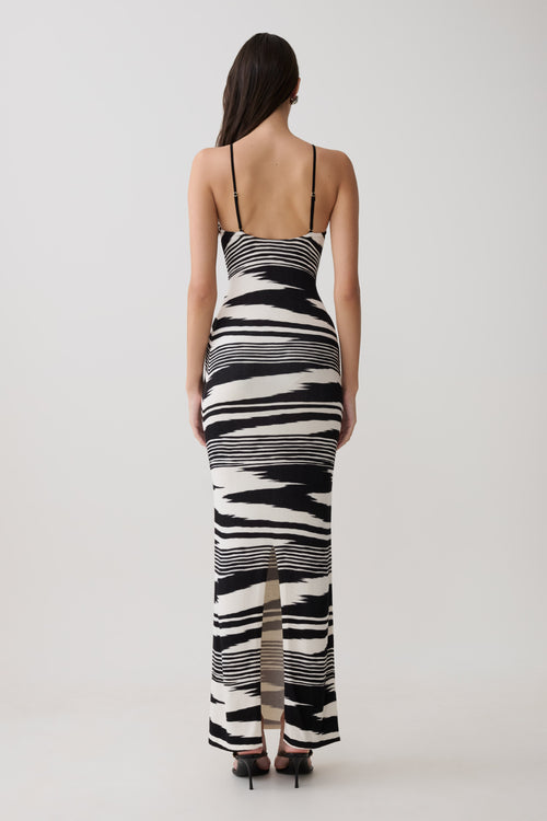 Ashtin Cross Front Knit Maxi Dress