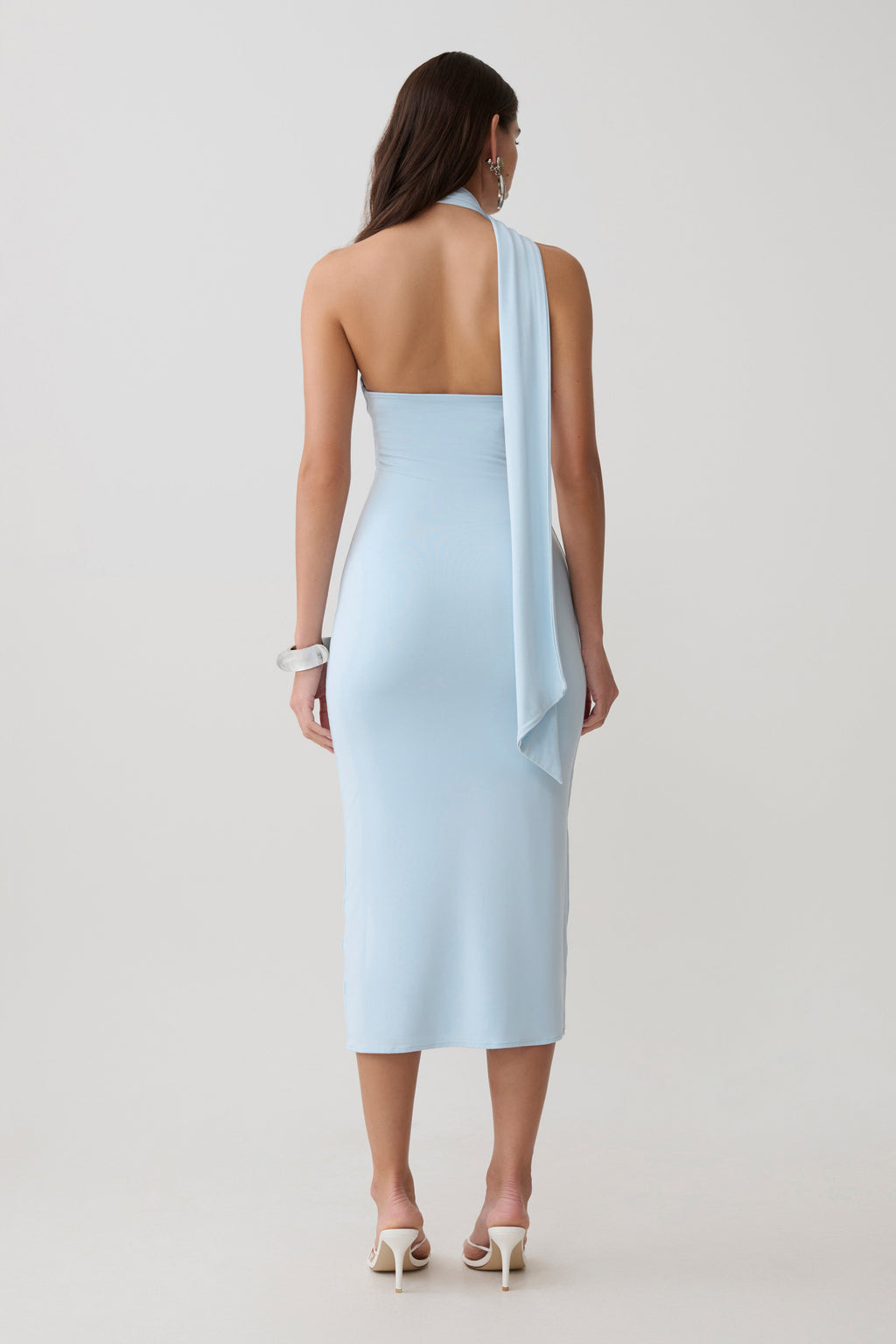 Jemma One Shoulder Tie Midi Dress