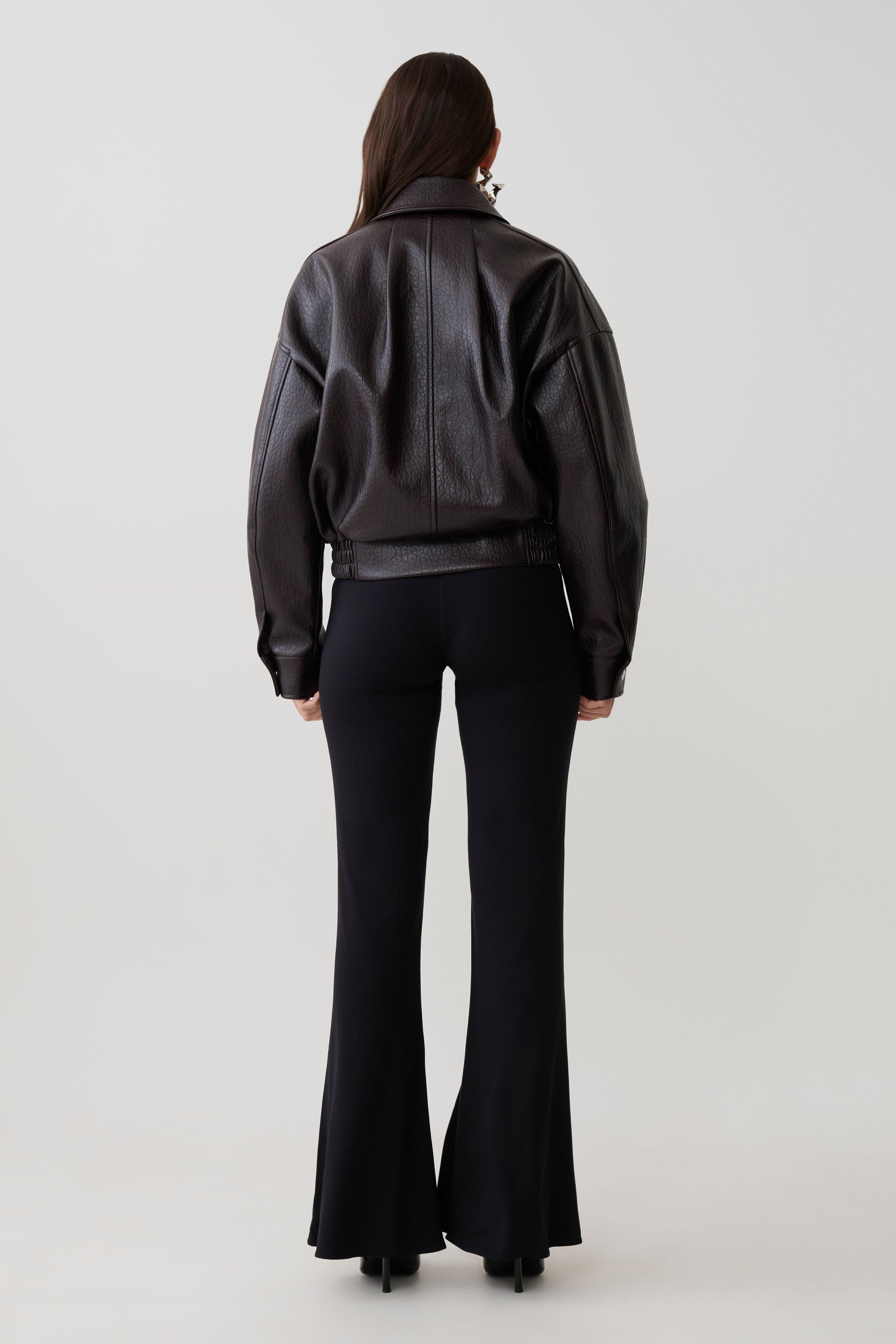 Jemma Flare Leg Trousers - Black