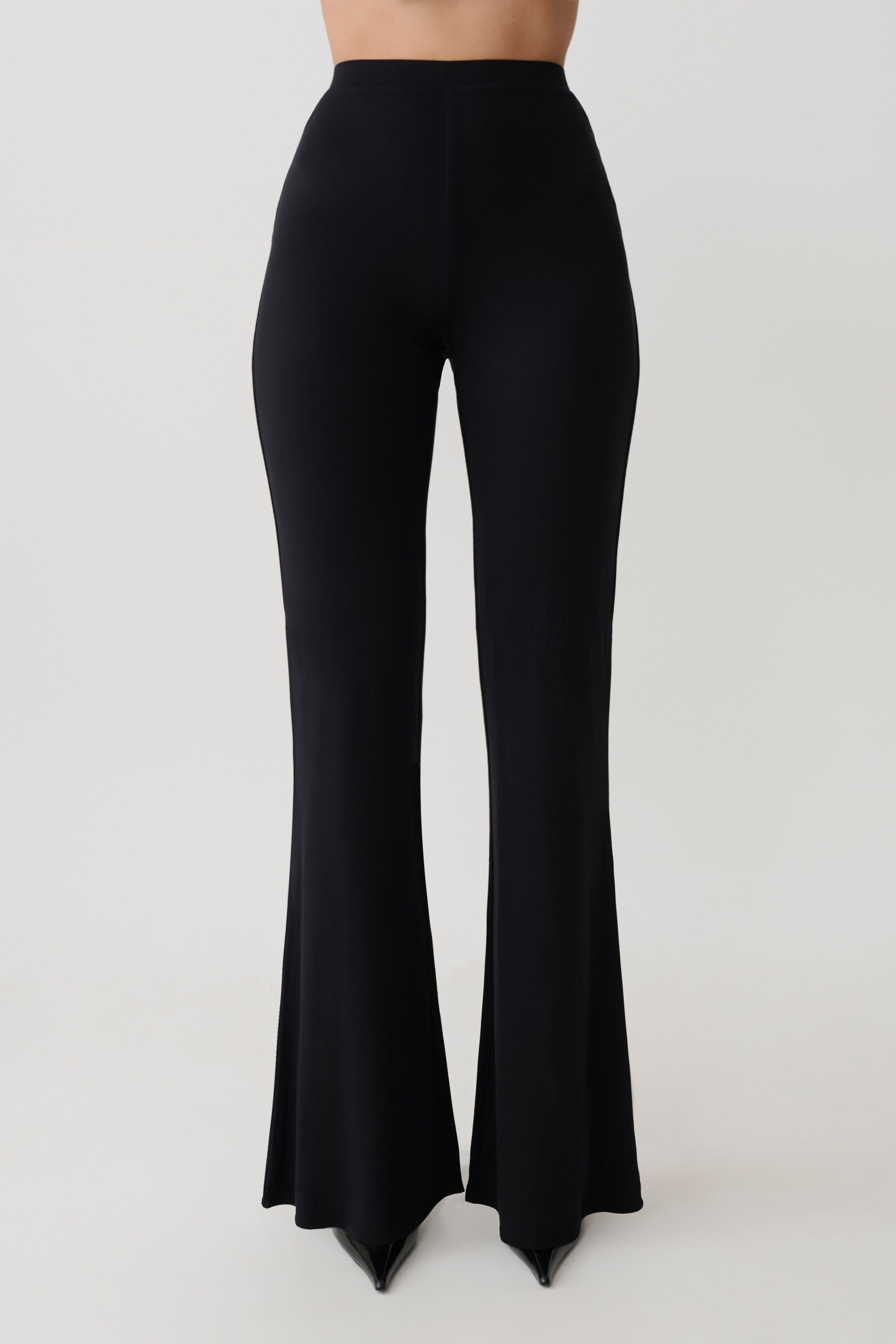 Jemma Flare Leg Trousers - Black
