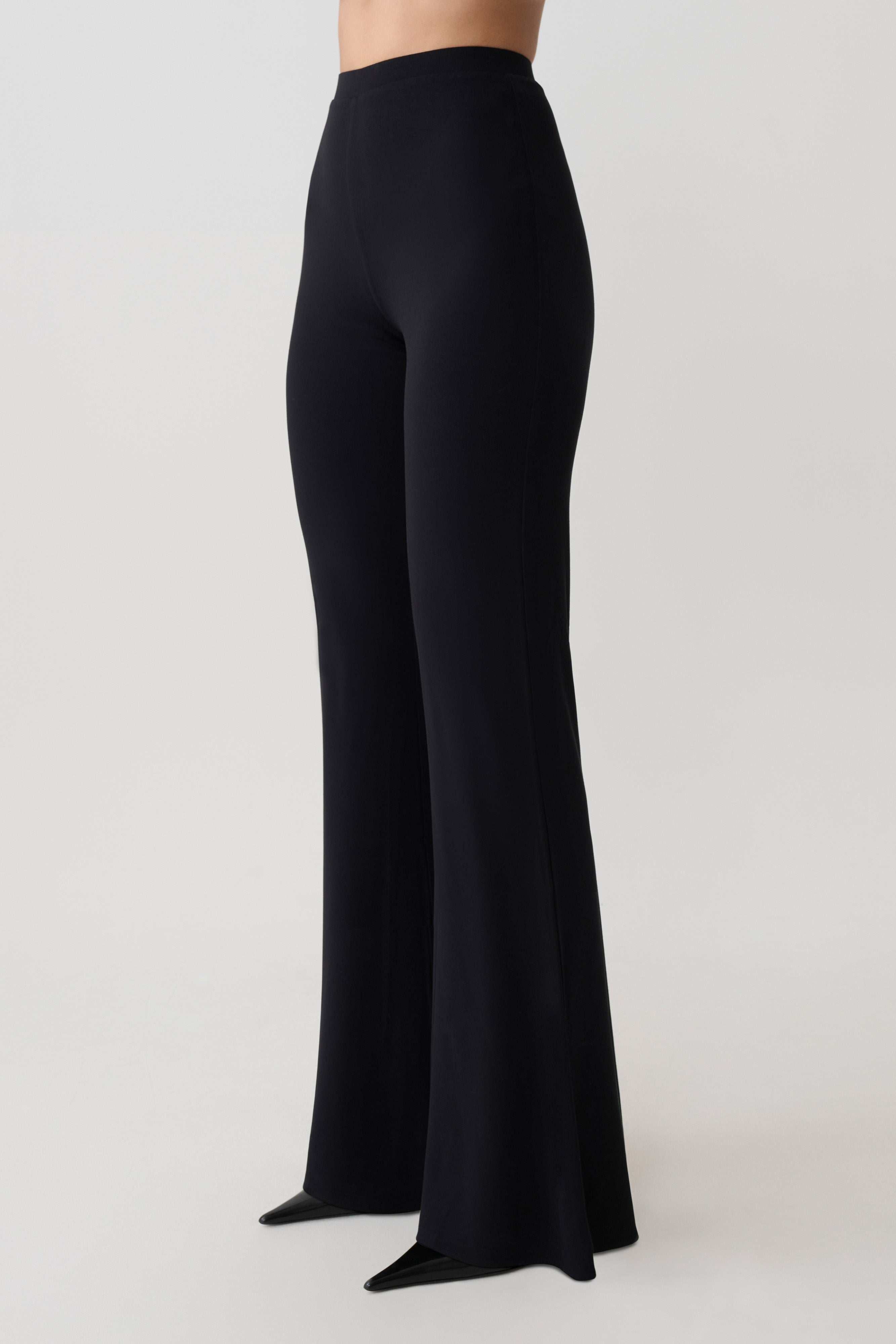 Jemma Flare Leg Trousers - Black
