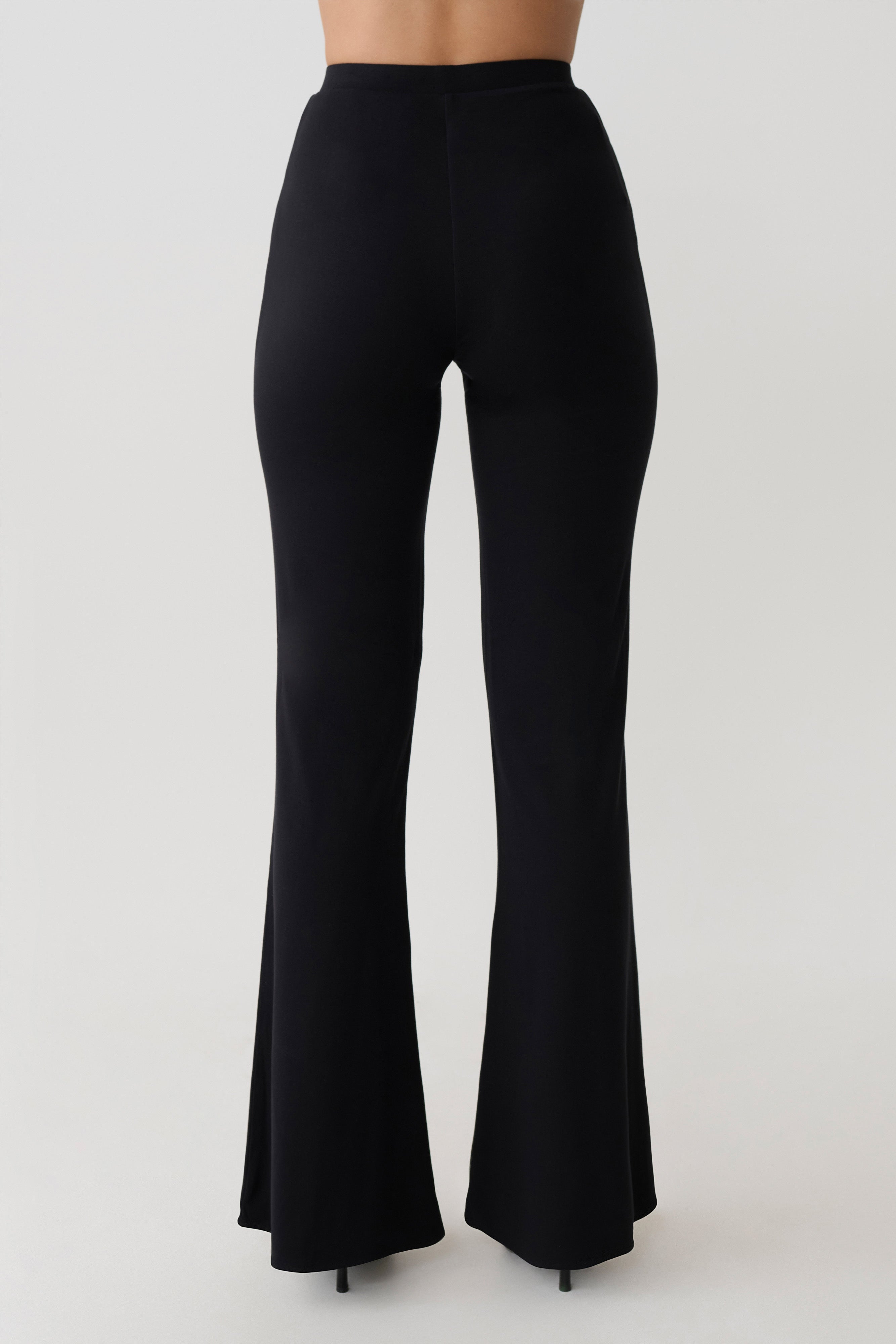 Jemma Flare Leg Trousers - Black