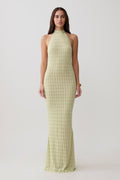 Hayley Halter Knit Maxi Dress
