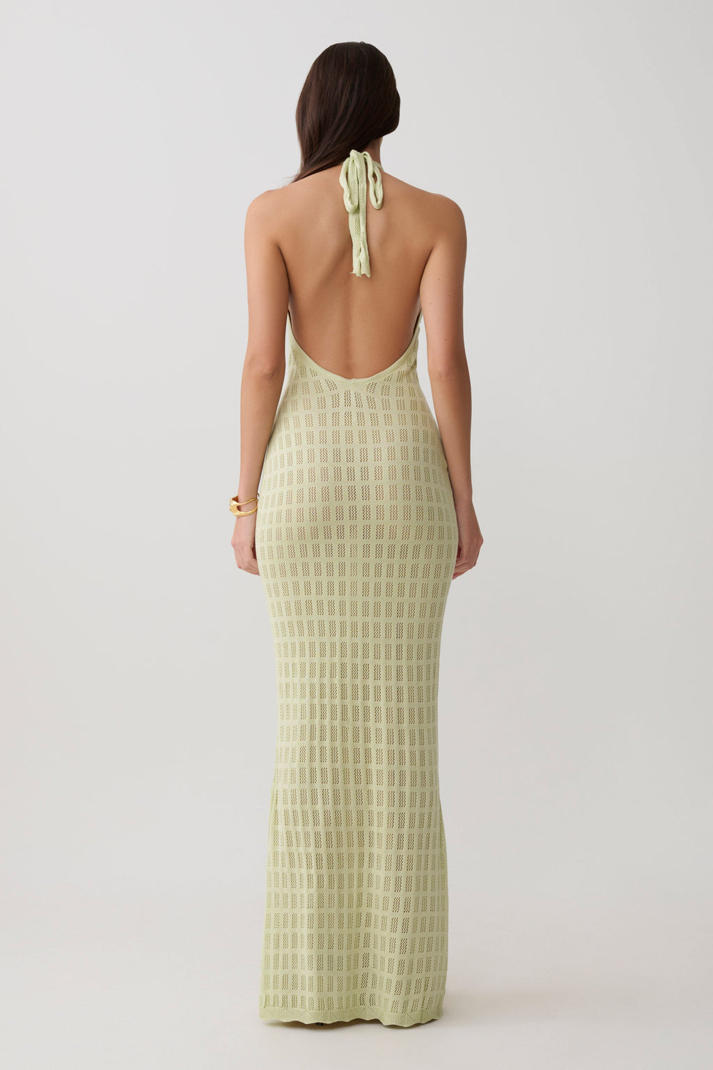 Hayley Halter Knit Maxi Dress