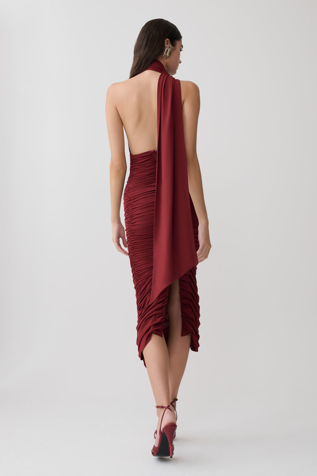 Giannie Draped Midi Dress