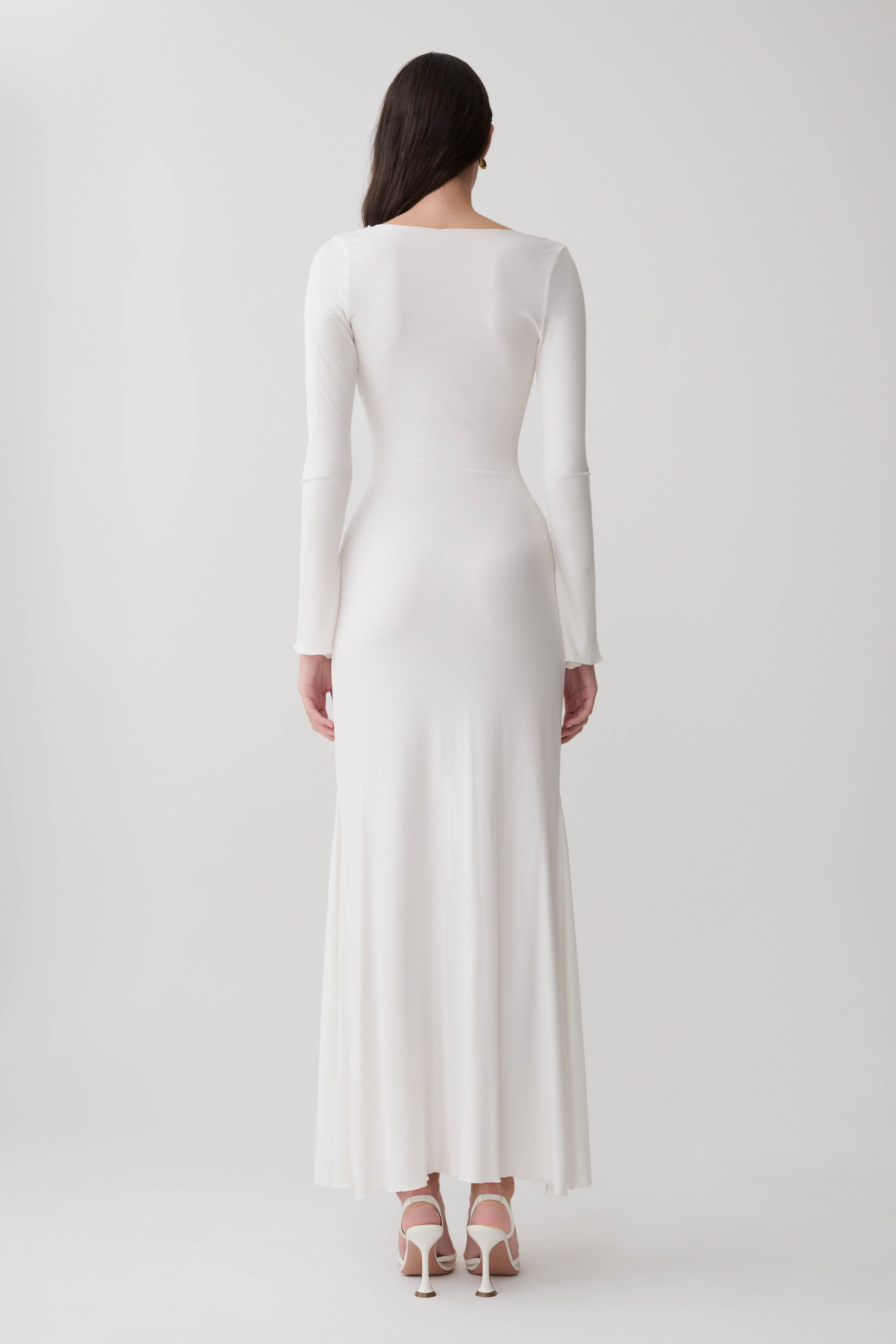 Tanya Buttoned Long Sleeve Maxi Dress