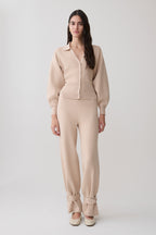 Blaine Knit Blouson Sleeve Cardigan in Oat Marle – Chic&Drifts