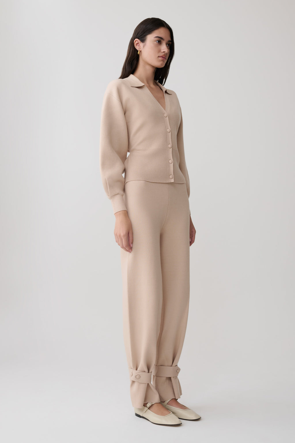 Blaine Knit Blouson Sleeve Cardigan in Oat Marle – Chic&Drifts