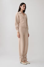 Blaine Knit Blouson Sleeve Cardigan in Oat Marle – Chic&Drifts