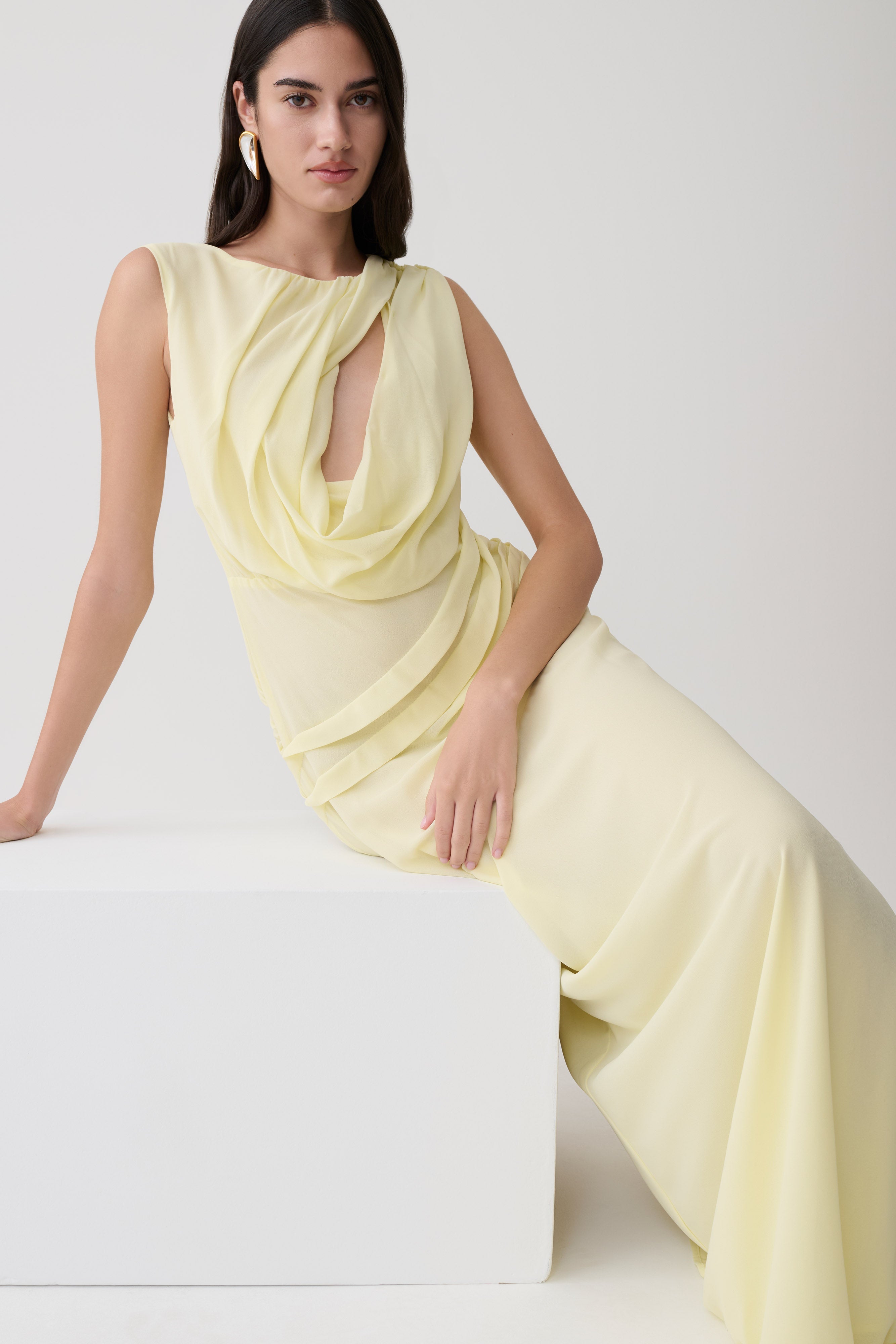 Oria Chiffon Maxi Dress