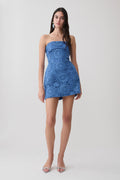 Stasia Strapless Crochet Mini Dress