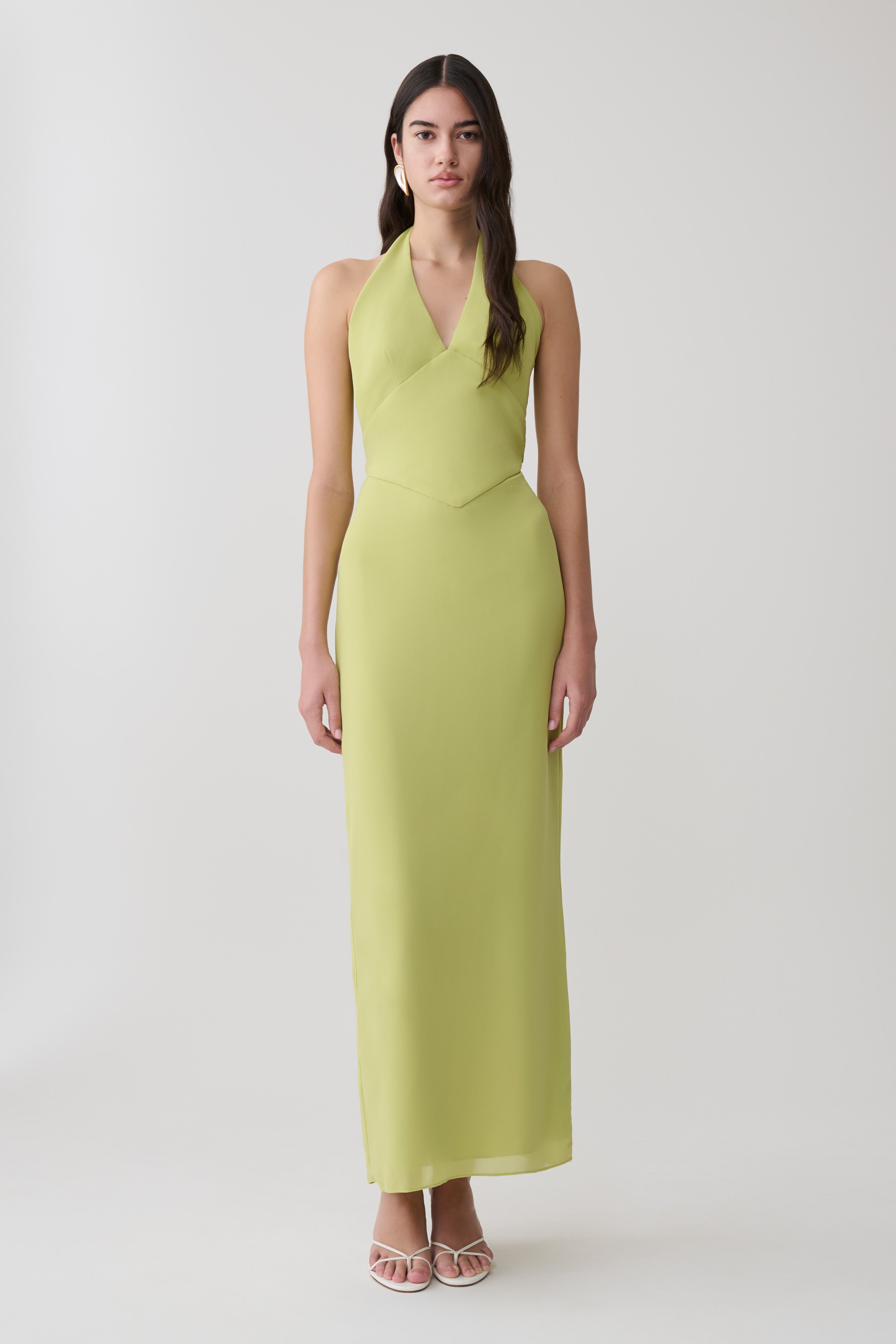 Valentina Chiffon Halter Maxi Dress