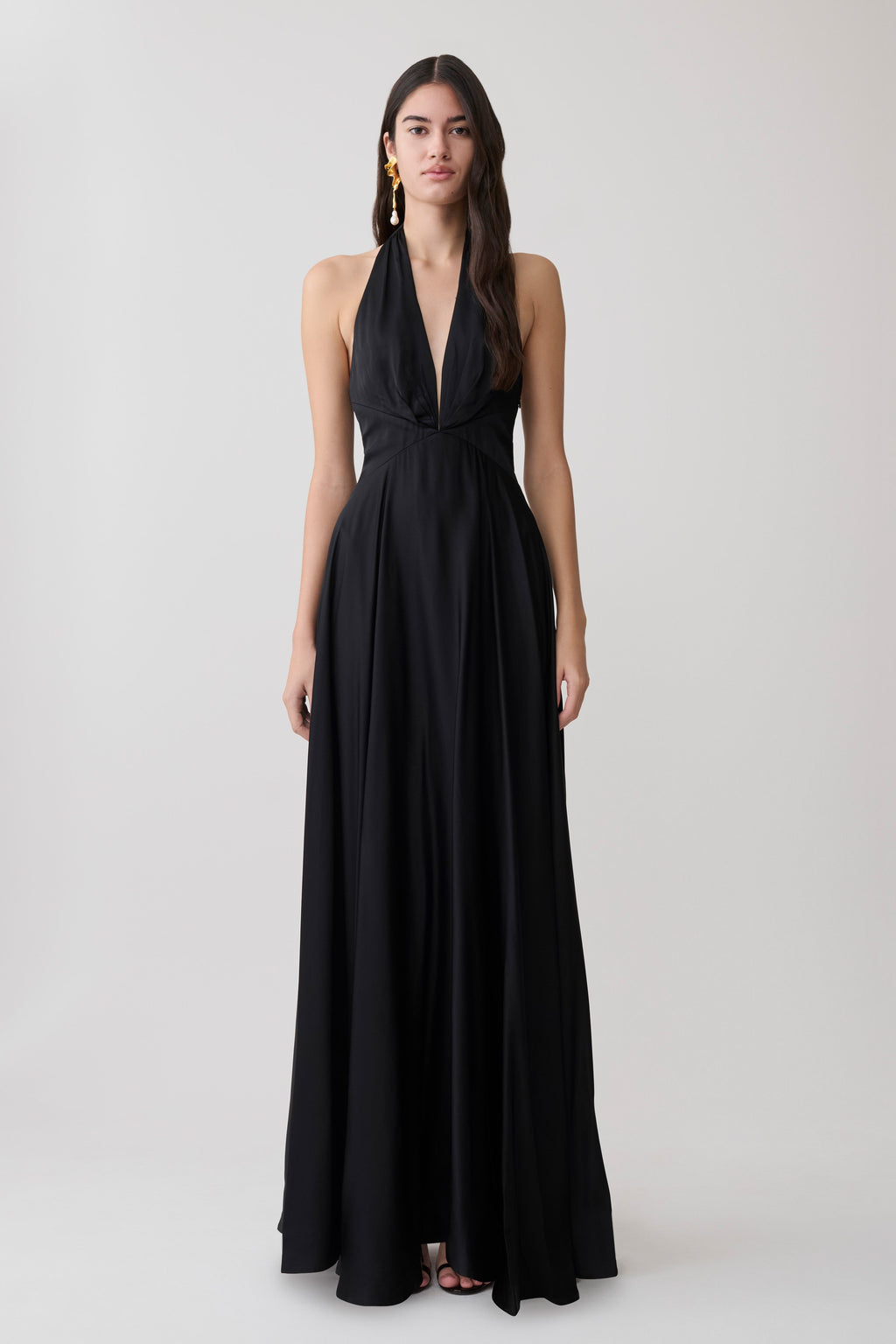 Rebecca Halter Buttoned Maxi Dress