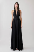 Rebecca Halter Buttoned Maxi Dress