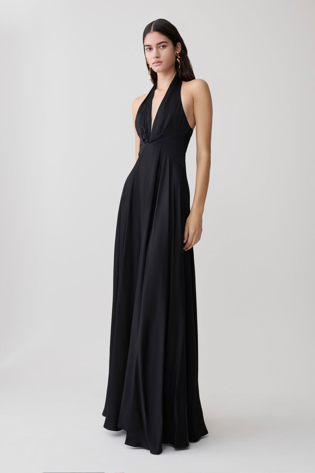 Rebecca Halter Buttoned Maxi Dress