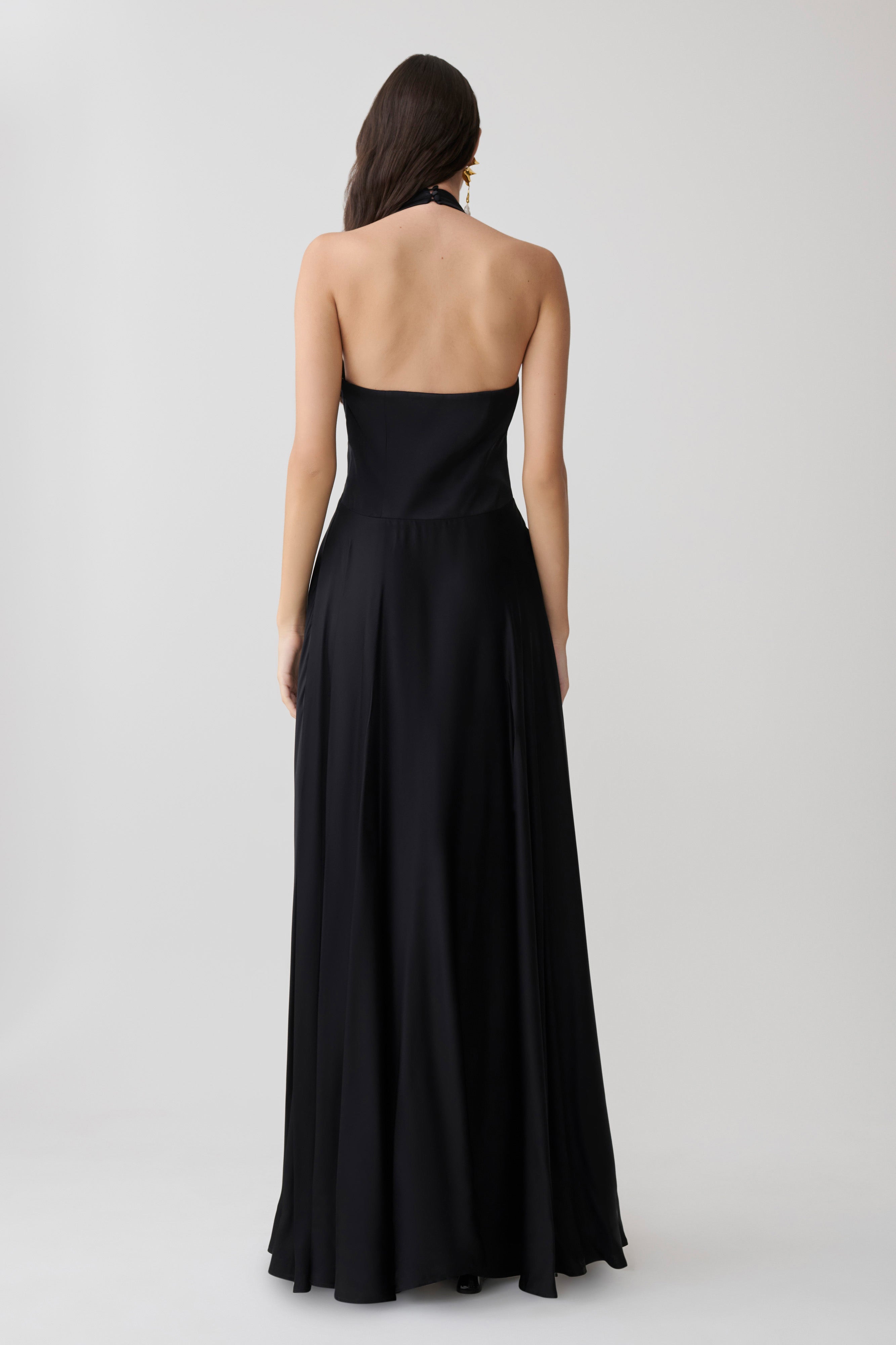 Rebecca Halter Buttoned Maxi Dress