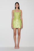 Caralee Sequin Halter Mini Dress