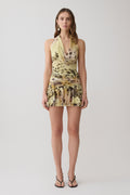 Adalee Mesh Halter Mini Dress