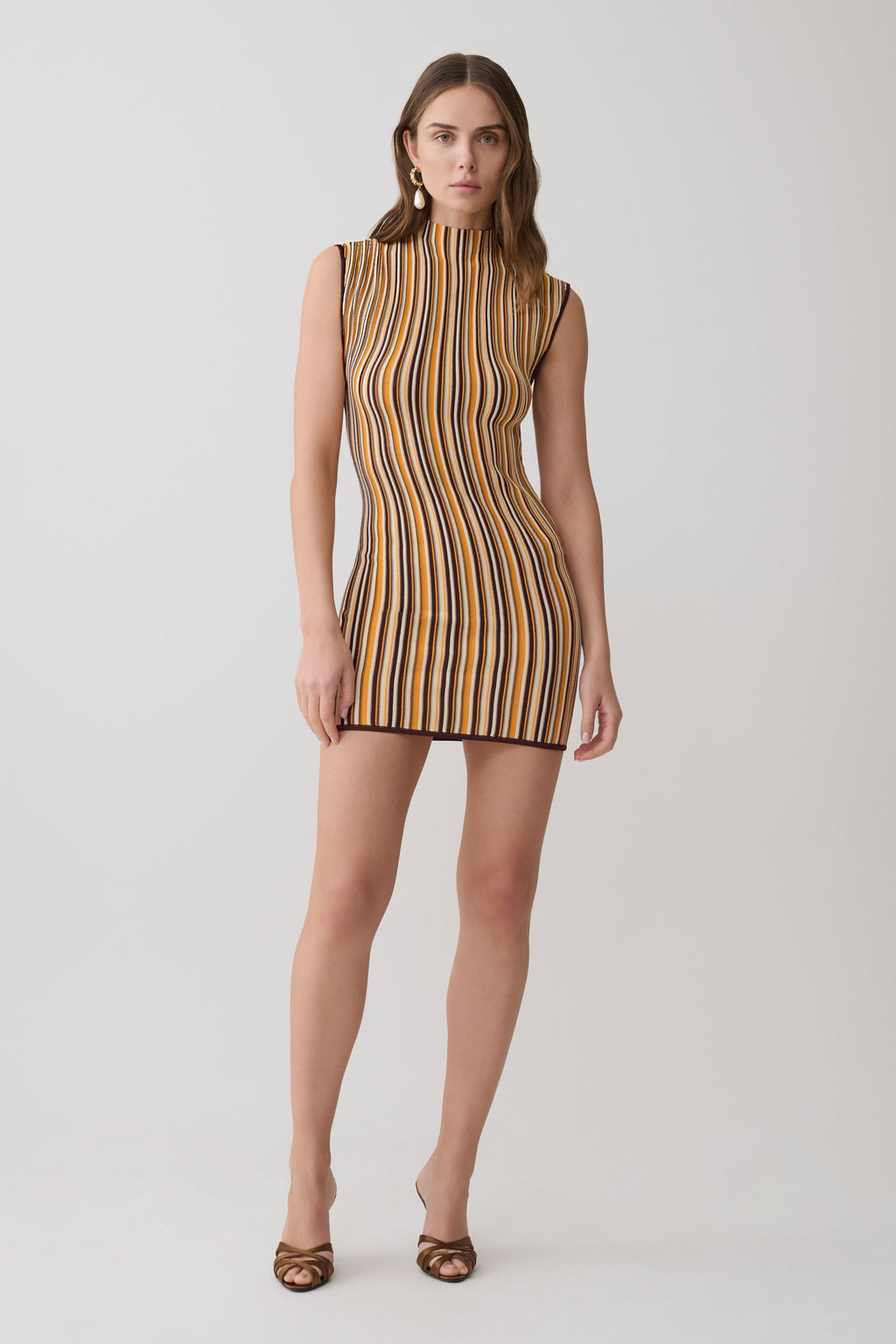 Meggie Striped Sleeveless Mini Dress