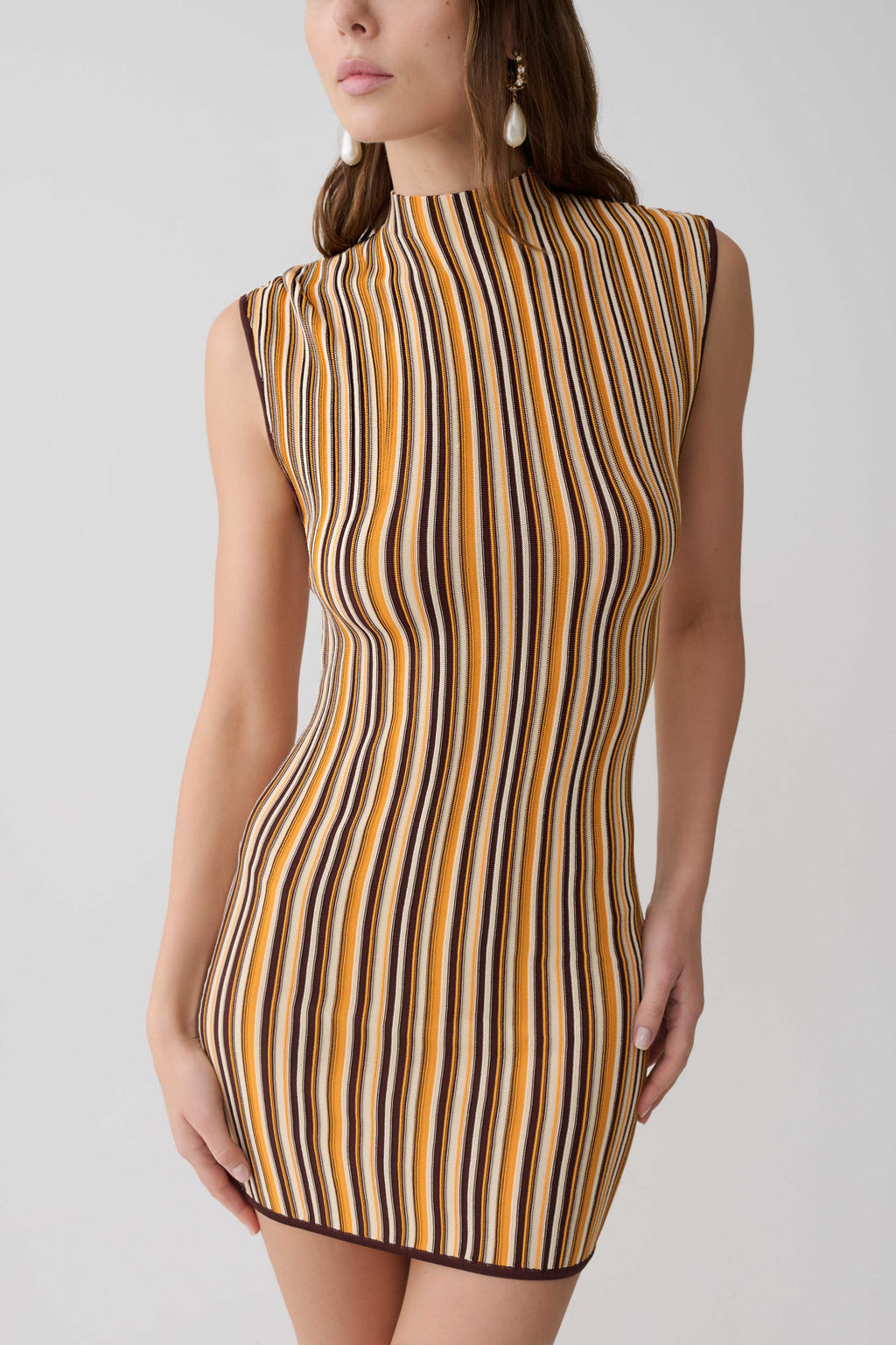 Meggie Striped Sleeveless Mini Dress