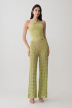 Glinda Crochet Trousers in Baby Pink – Chic&Drifts