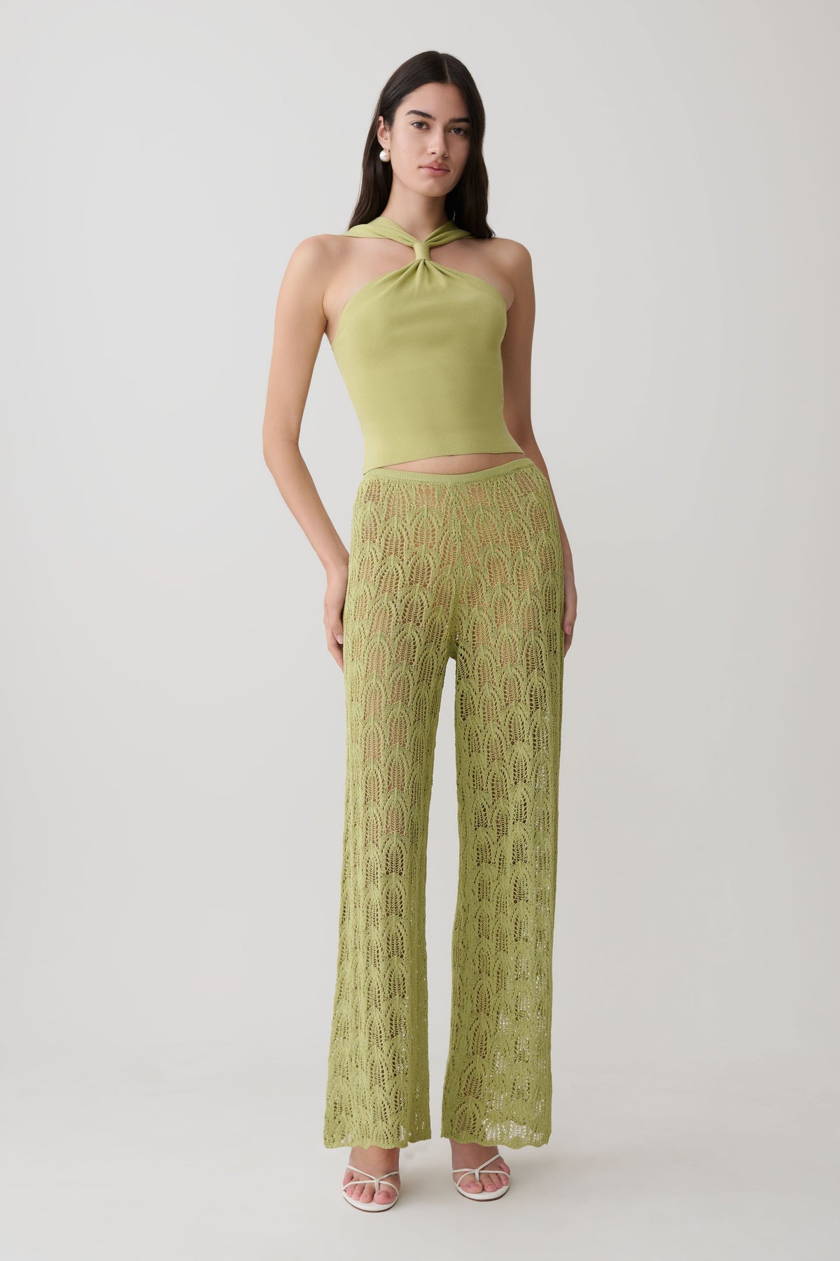 Glinda Crochet Trousers in Baby Pink – Chic&Drifts