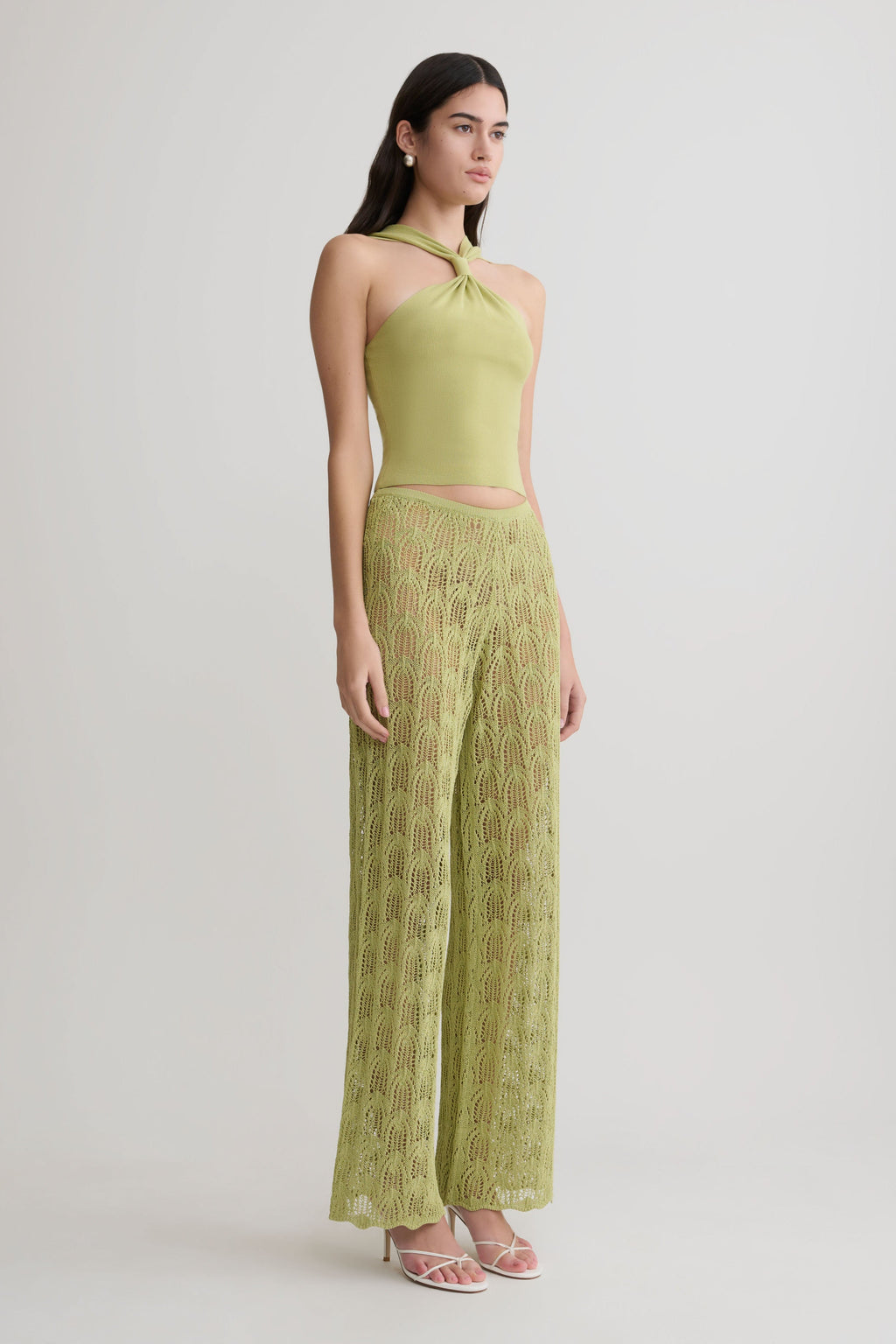 Glinda Crochet Trousers in Baby Pink – Chic&Drifts