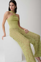 Glinda Crochet Trousers in Baby Pink – Chic&Drifts