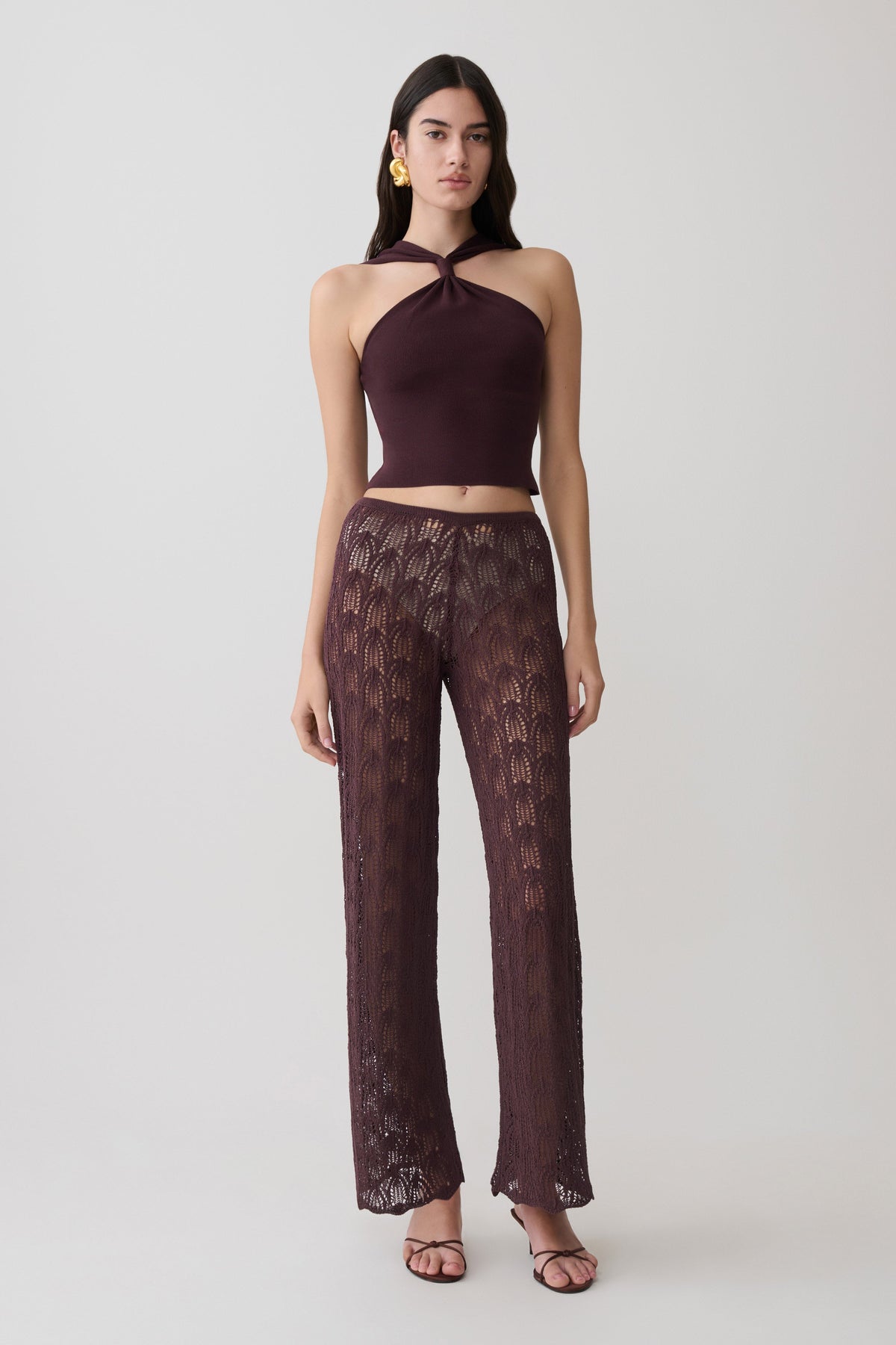 Glinda Crochet Trousers in Baby Pink – Chic&Drifts
