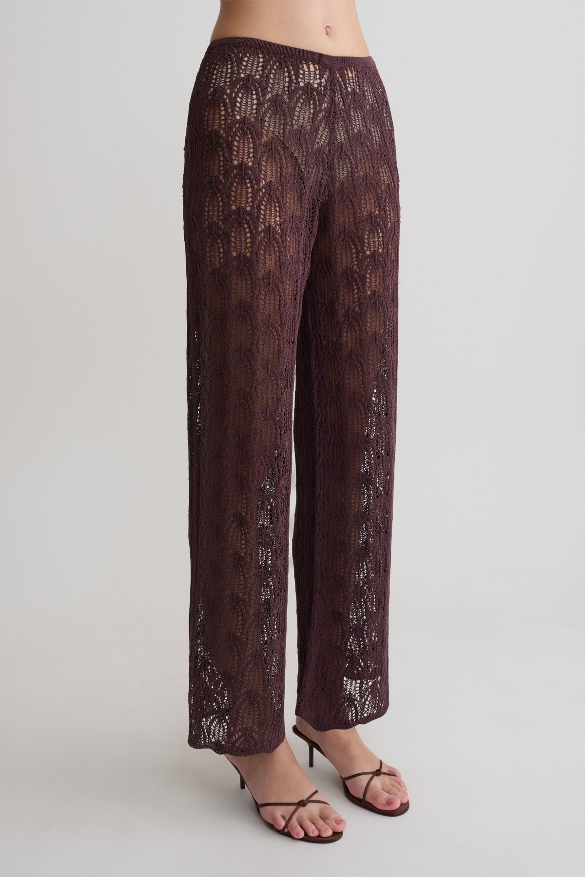 Glinda Crochet Trousers in Baby Pink – Chic&Drifts