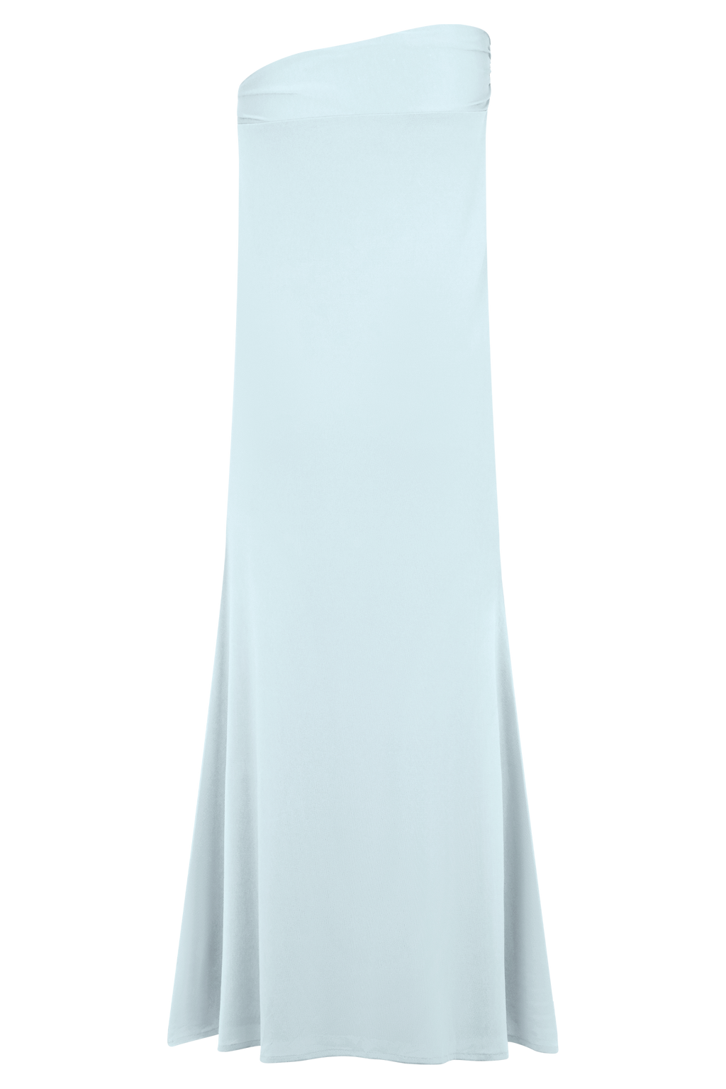 Ainsley Asymmetrical Maxi Skirt With Floral Hardware in Pale Blue – Chic&Drifts