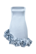 Alba Bubble Mini Dress in Cornflower Blue – Chic&Drifts