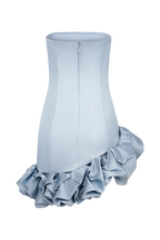 Alba Bubble Mini Dress in Cornflower Blue – Chic&Drifts