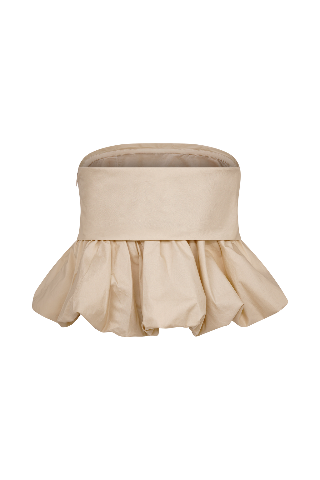 Amirah Strapless Bubble Crop Top in Nude – Chic&Drifts
